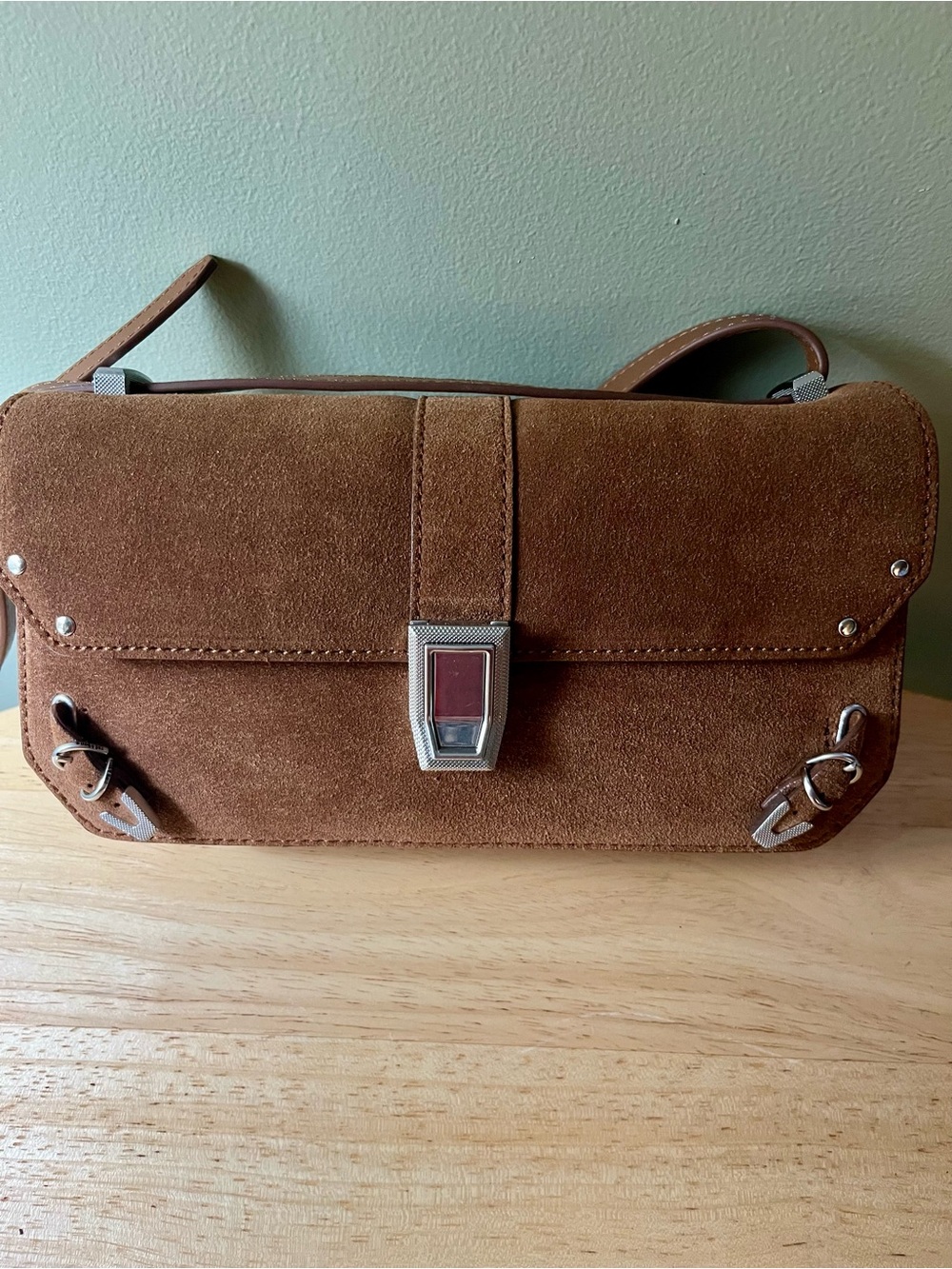 Rag & Bone Brown Suede Crossbody Bag